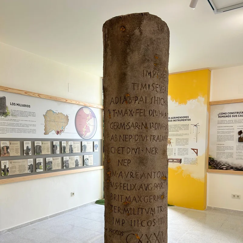 The miliarios - Roman milestones